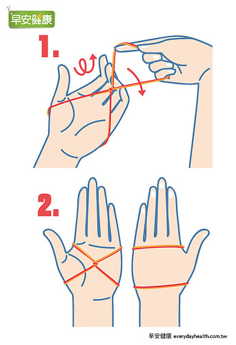橡皮筋刺激手部，促进身体健康