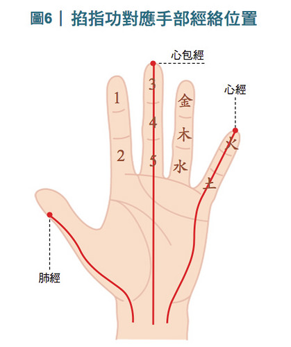 掐指功的手指与身体部位对应