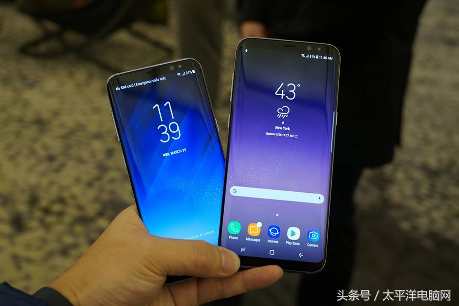 三星S8/S8 真机对比图赏：5.8寸和6.2寸，选哪款？