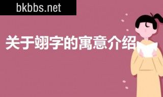 男孩子名字翊字的寓意 关于翊字的寓意介绍