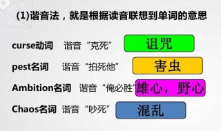 高速记单词的方法 高速记单词的方法分享