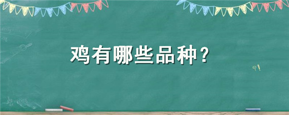 鸡有哪些品种（四川的鸡有哪些品种）