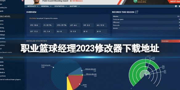 职业篮球经理2023修改器下载地址 属性修改方法是什么