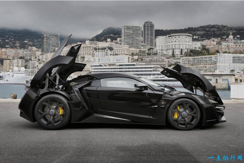 世界上最昂贵的跑车排行榜：W Motors Lykan Hypersport 340万美元