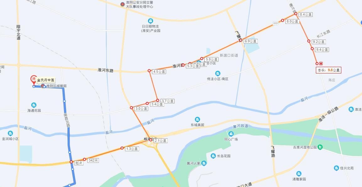 2022淮安关于拟调整市区公交12路等12条线路公示