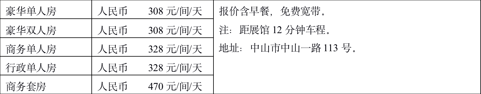 2022中山游博会附近住酒店推荐