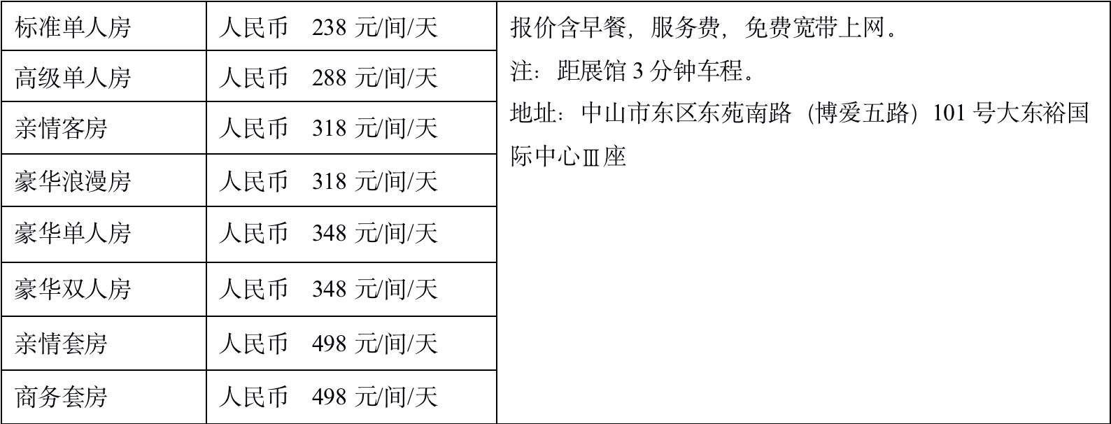 2022中山游博会附近住酒店推荐