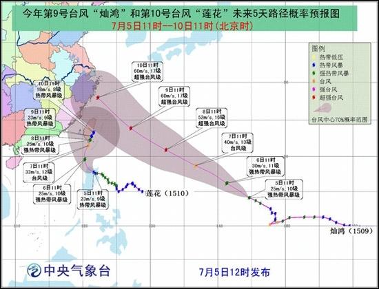 双台风逼近我国东南沿海