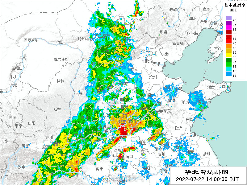 本文图均为 微博@中国天气 图