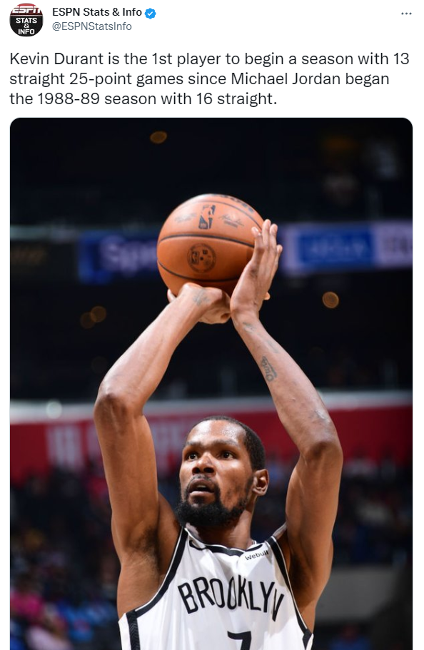 杜兰特生涯总得分突破24000分 杜兰特生涯最高分是哪一场