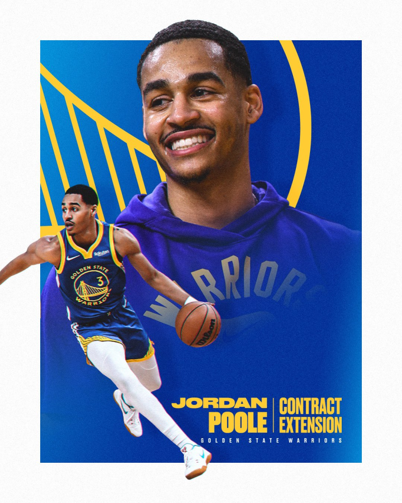 勇士官宣:球队已正式与普尔签下一份多年的提前续约合同