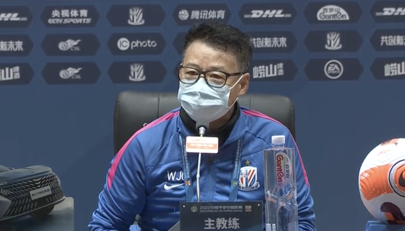 吴金贵:补时阶段幸运获得点球,这是全队努力的结果