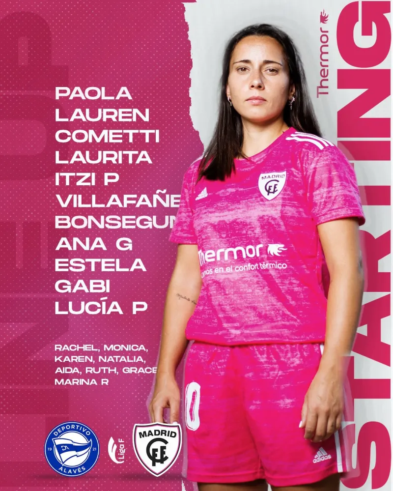 马德里cff女足vs阿拉维斯首发公布:唐佳丽未进大名单p:true,slid:78199120588500,queryid&qu